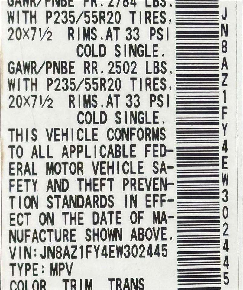 Nissan Murano CrossCabriolet  2014
