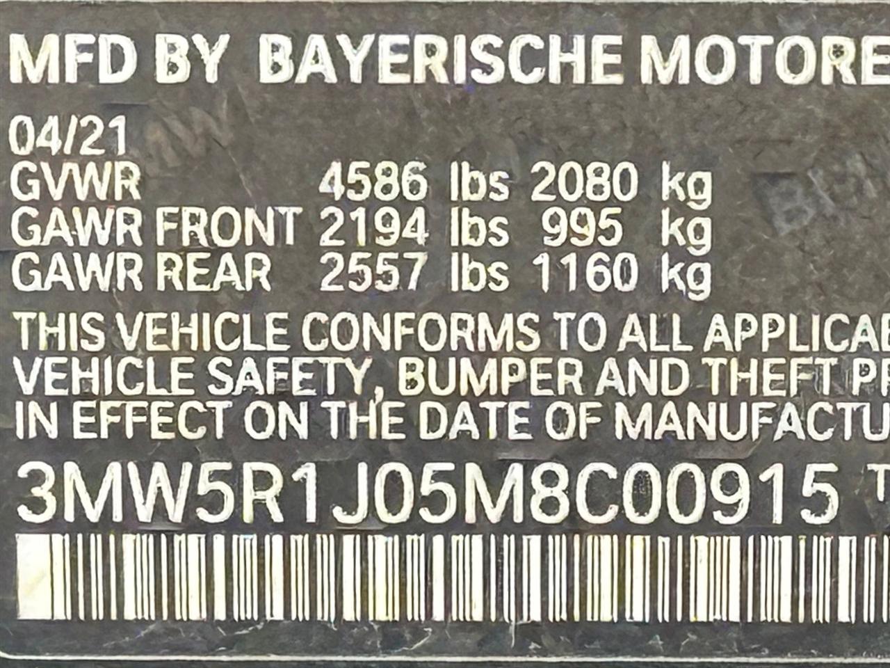 BMW 3 Series  2021