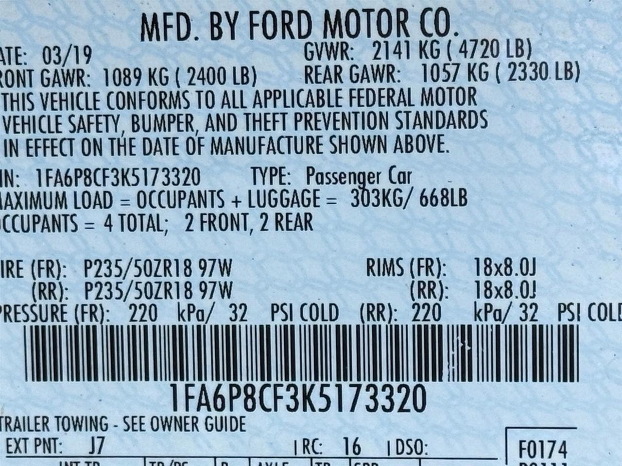 Ford Mustang  2019