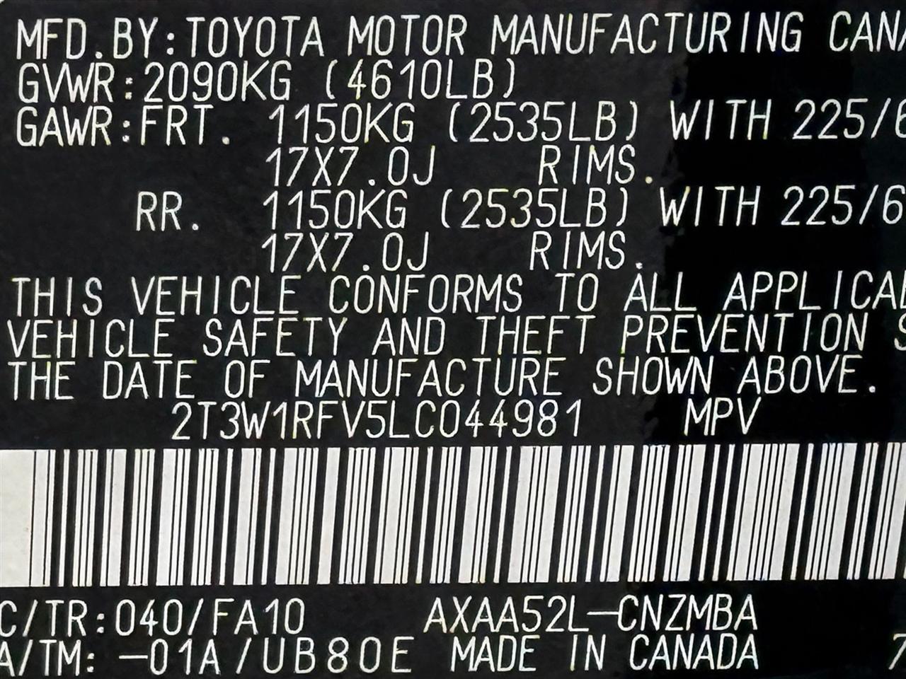 Toyota RAV4  2020