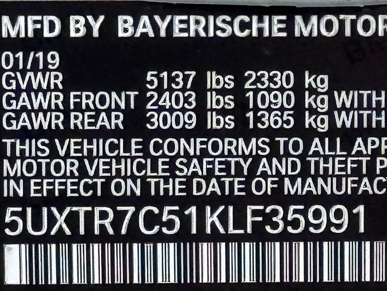 BMW X3  2019