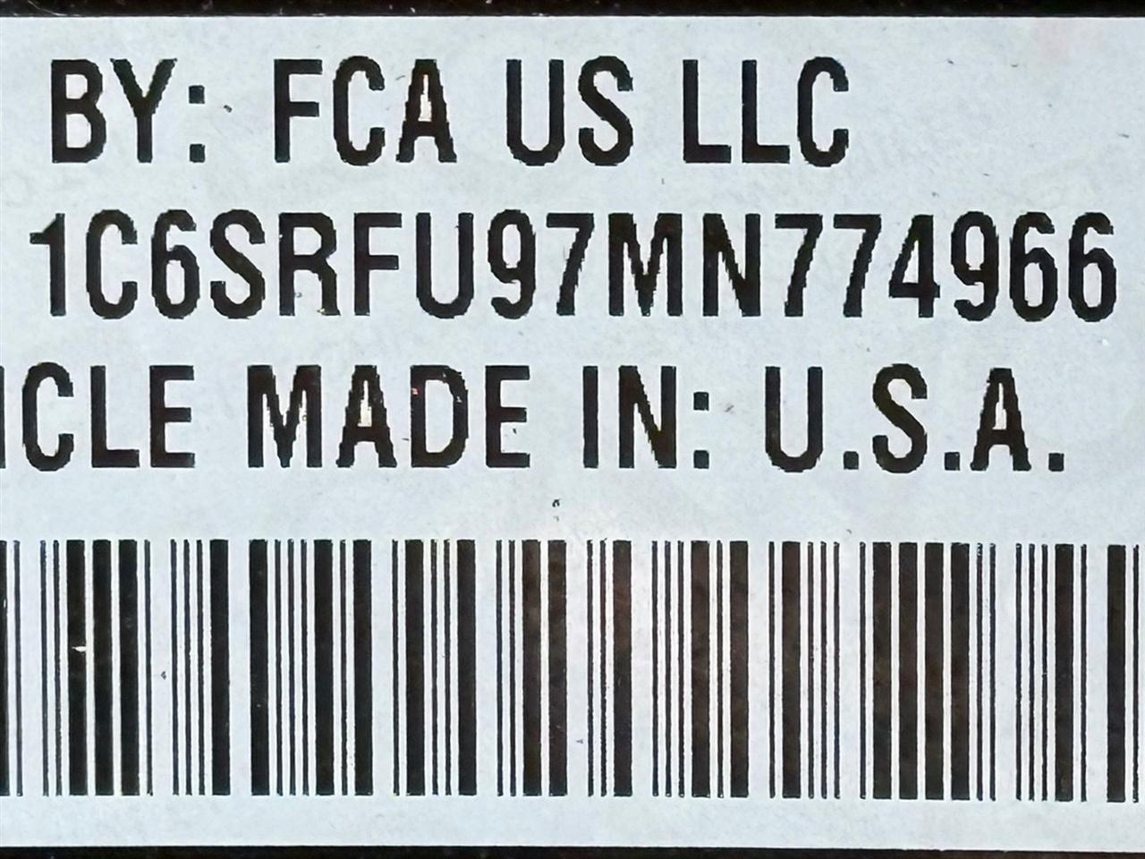 RAM 1500  2021