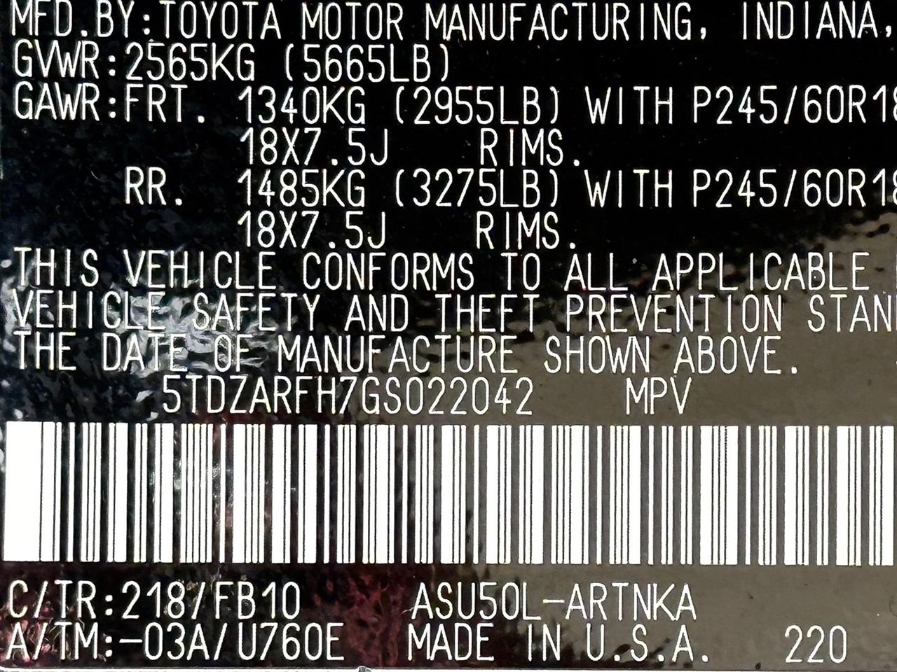 Toyota Highlander  2016