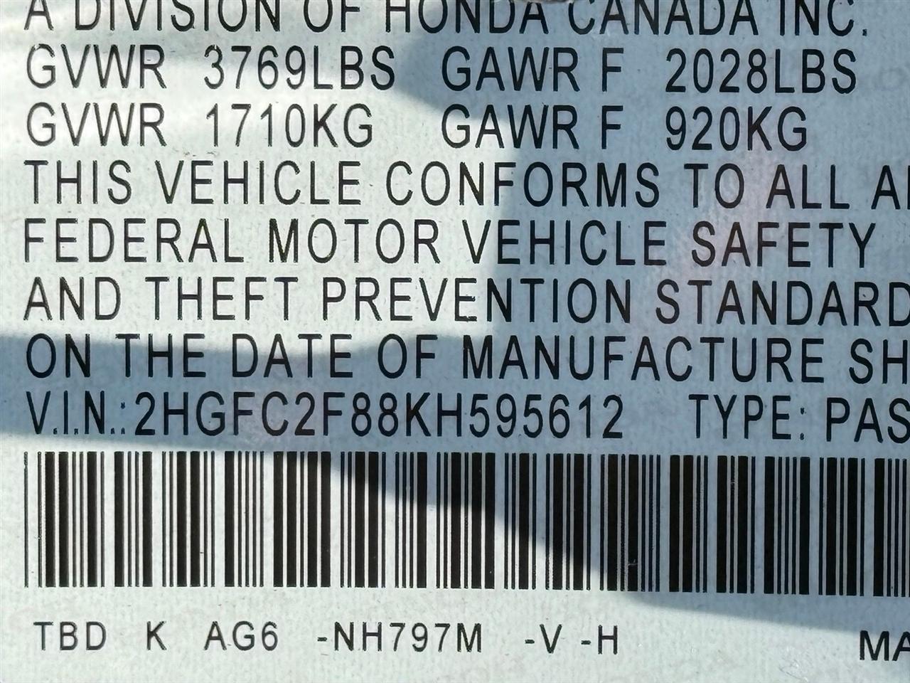 Honda Civic Sedan  2019