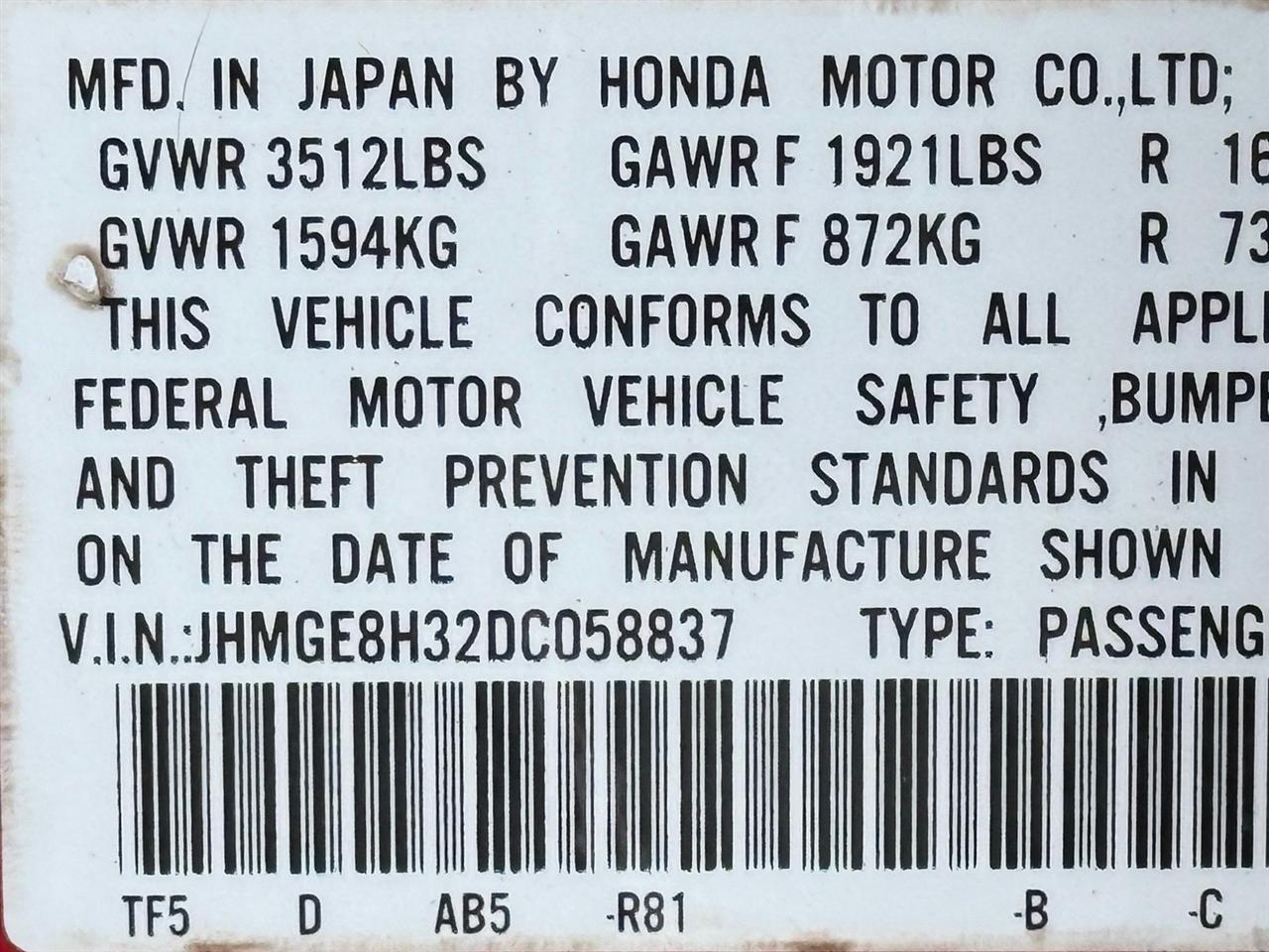 Honda Fit  2013