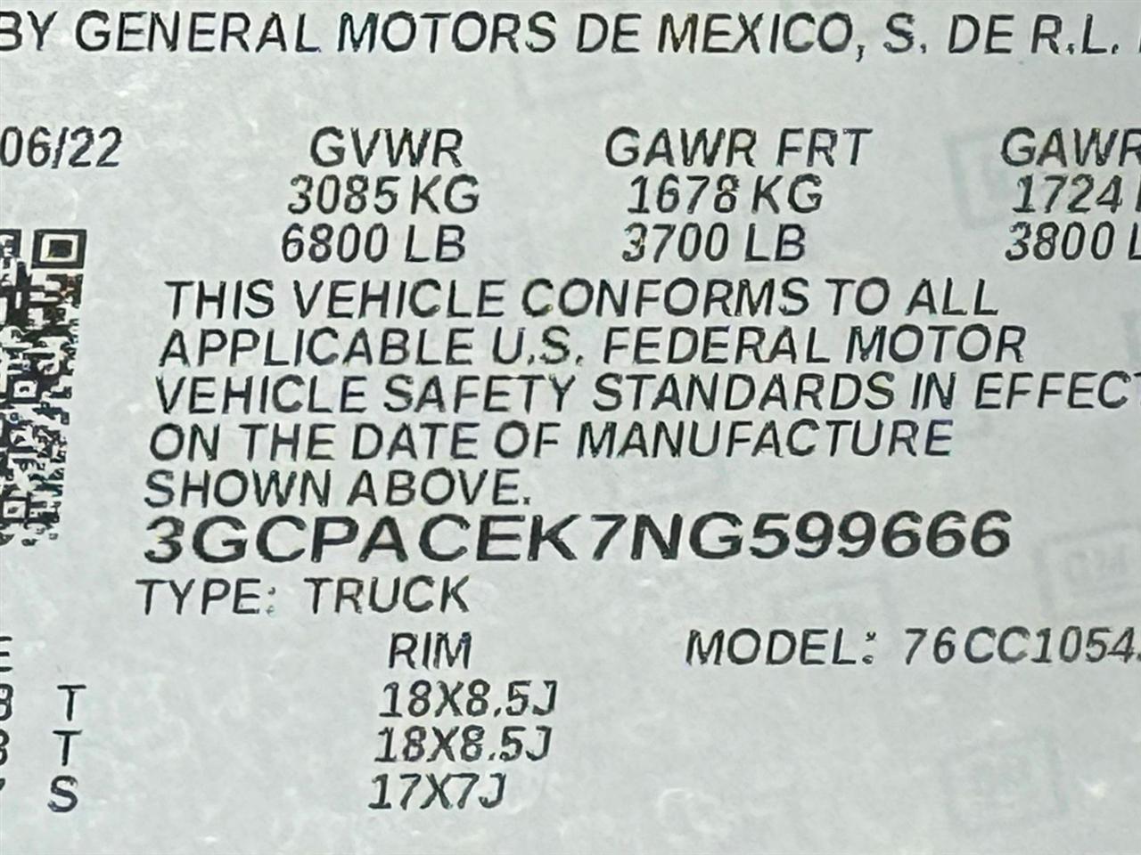 Chevrolet Silverado 1500  2022