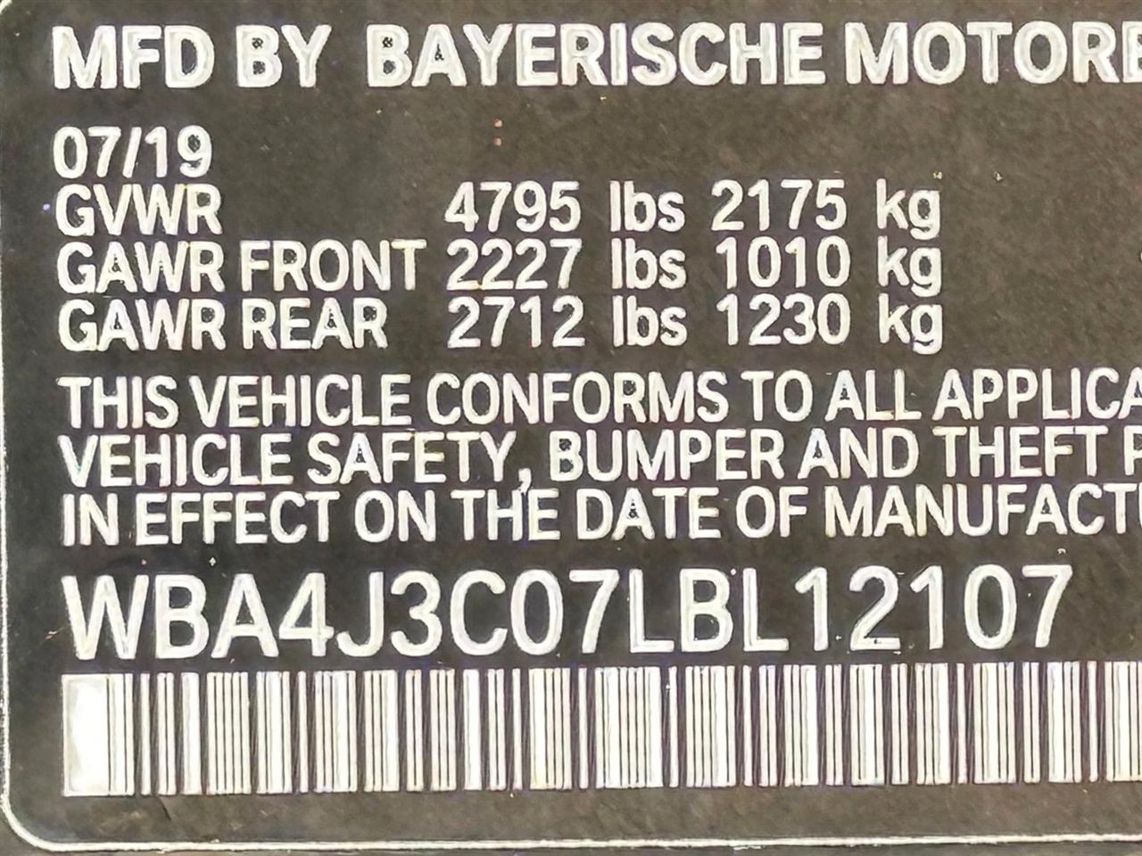 BMW 4 Series  2020