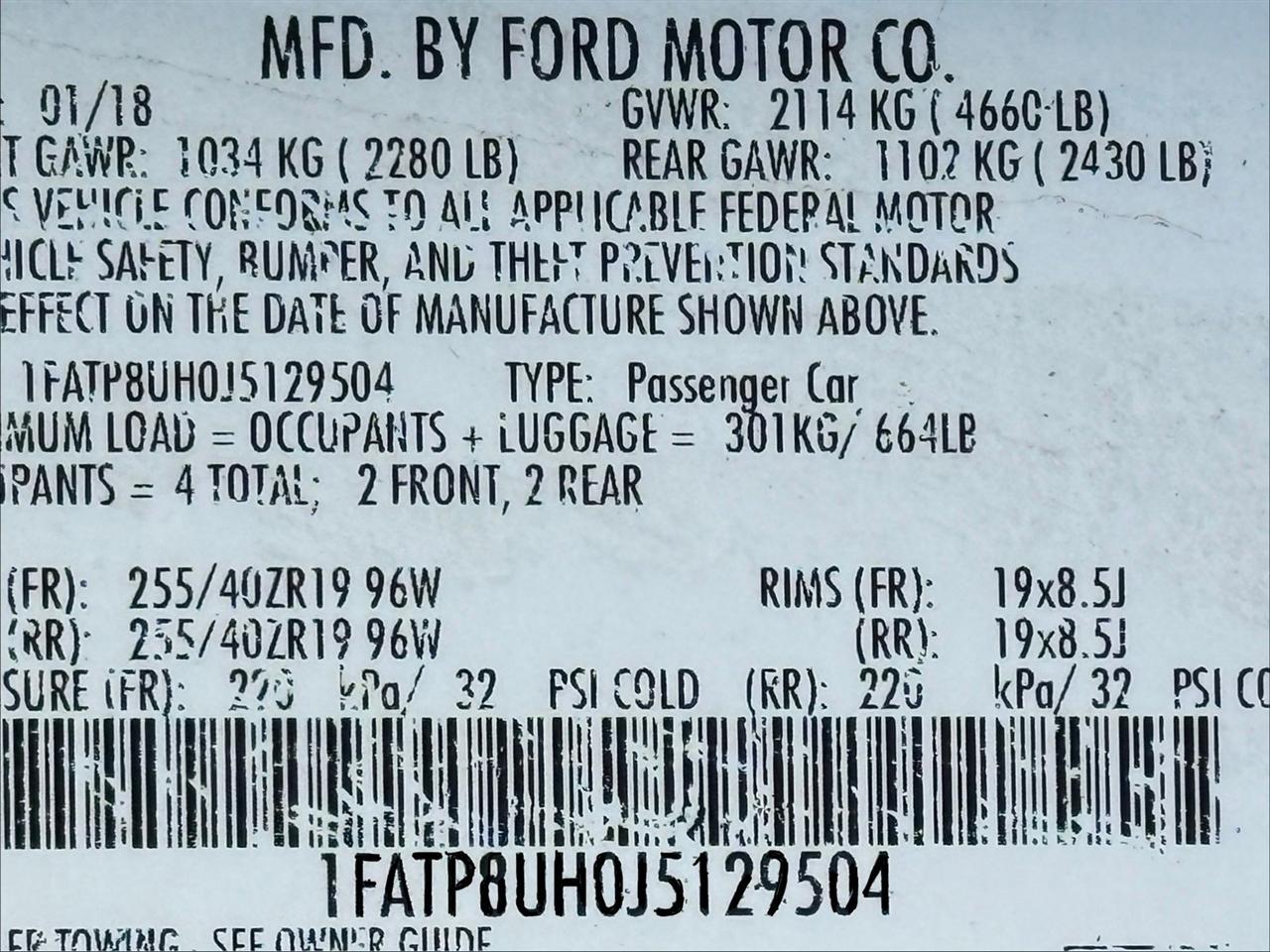 Ford Mustang  2018