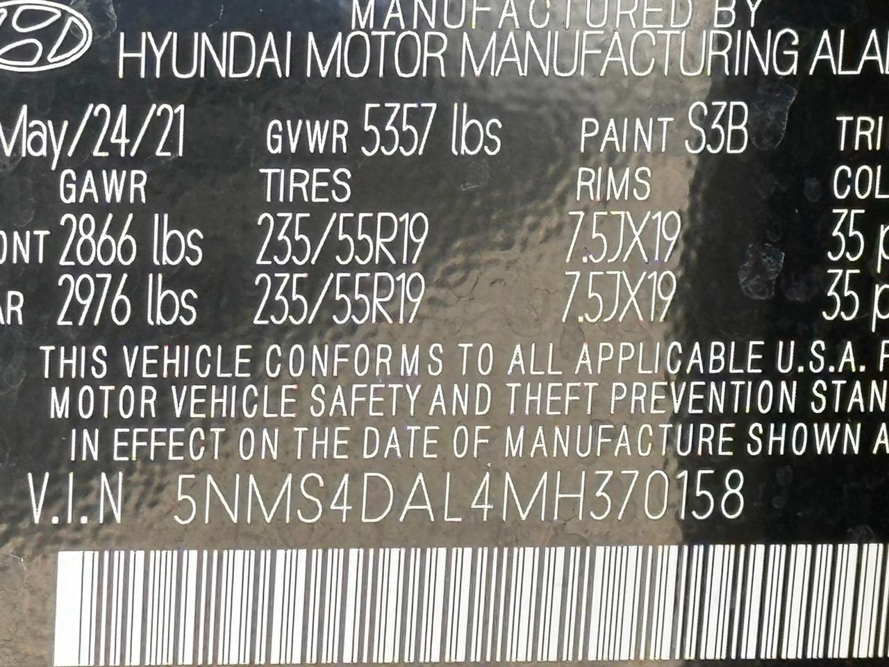 Hyundai Santa Fe  2021