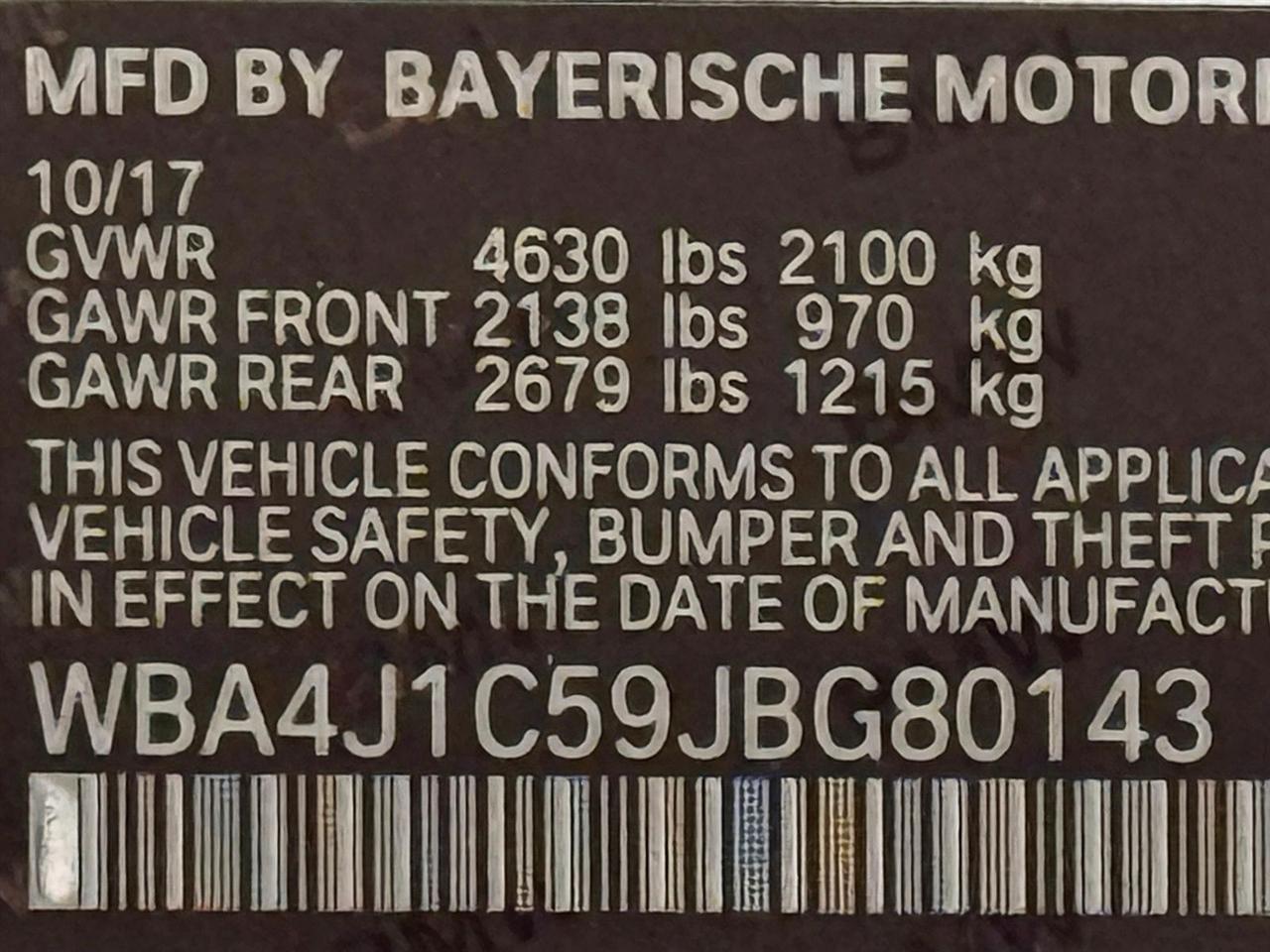 BMW 4 Series  2018