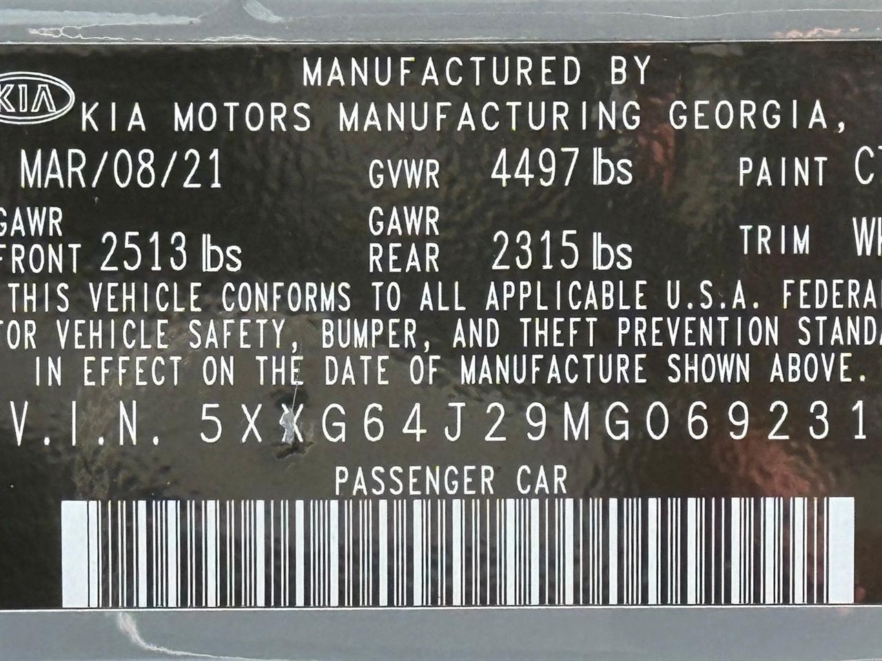 Kia K5  2021