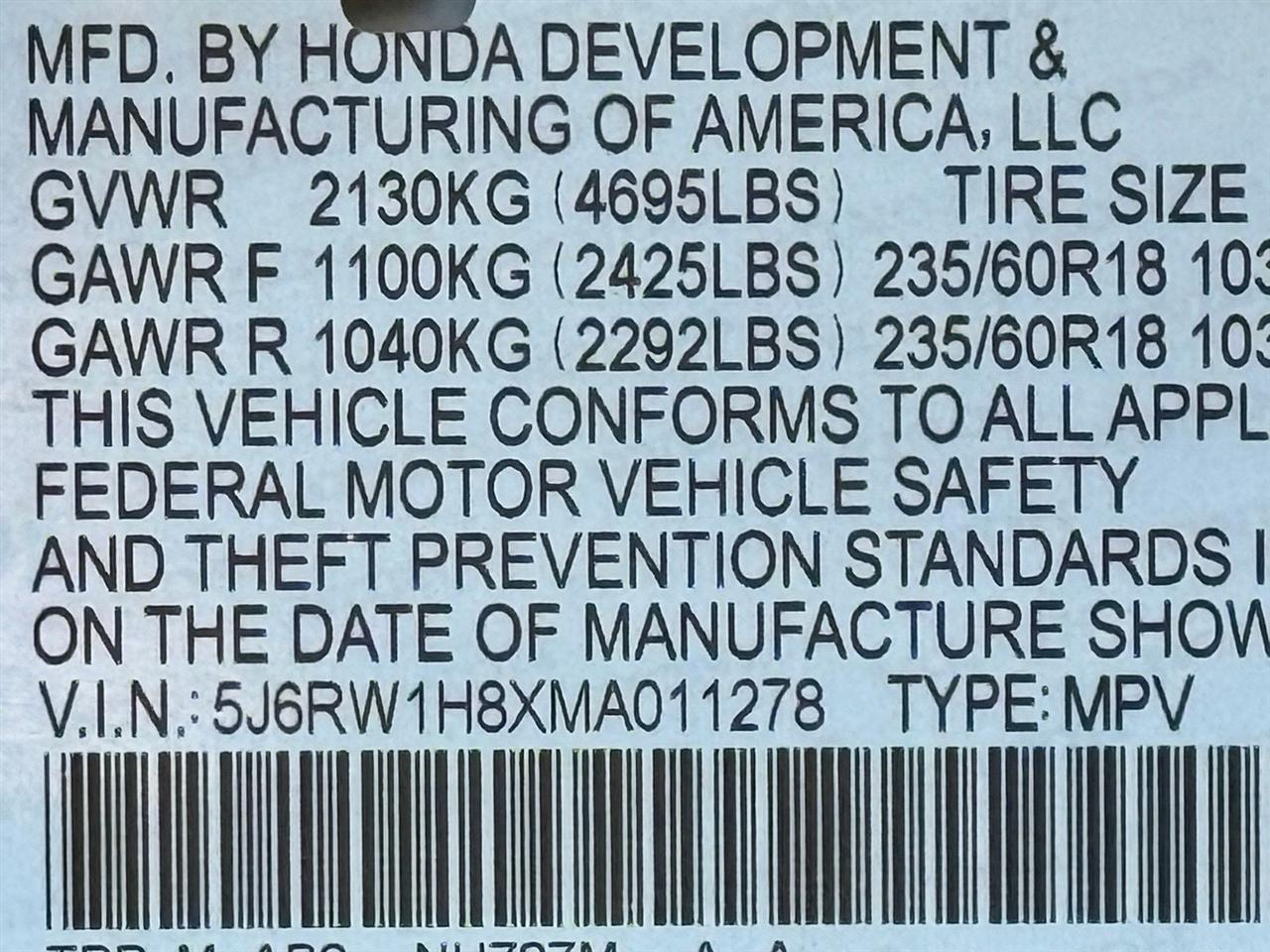Honda CR-V  2021