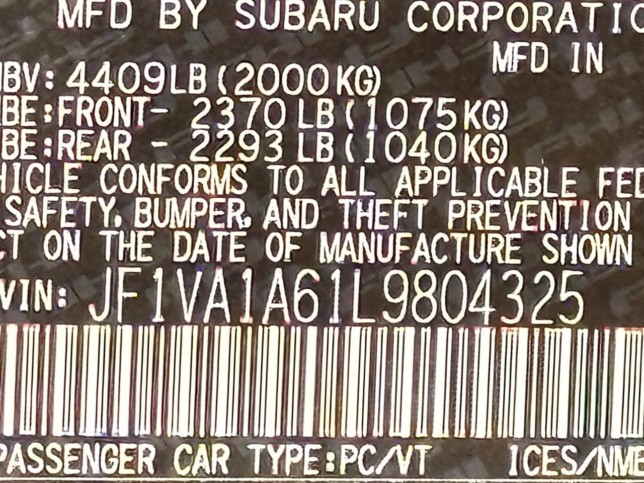 Subaru WRX  2020