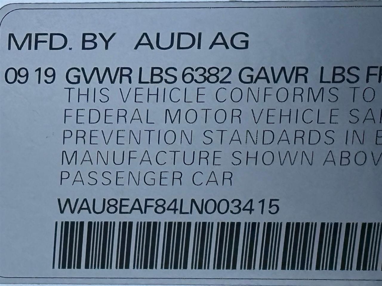 Audi A8 L  2020