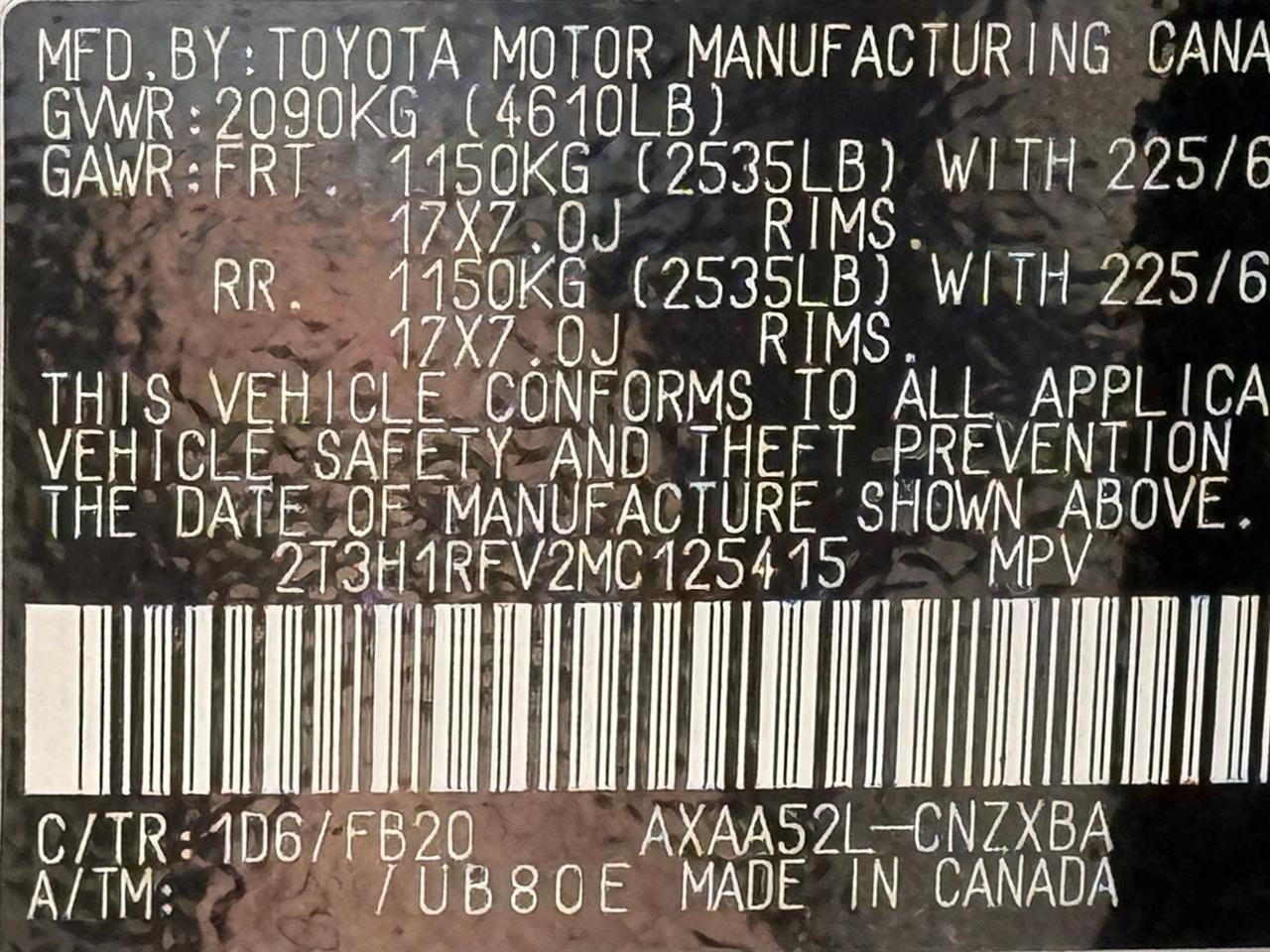 Toyota RAV4  2021