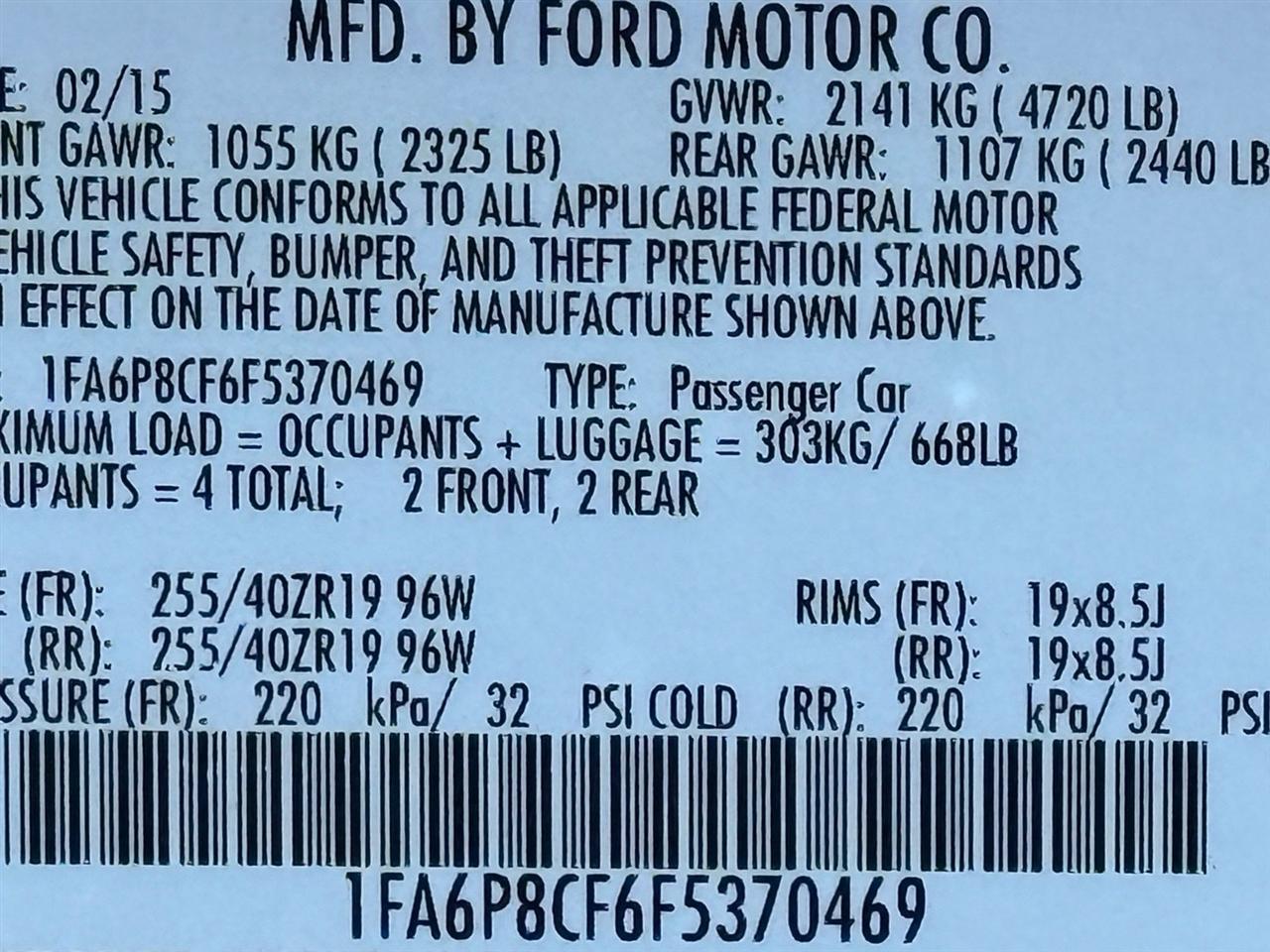 Ford Mustang  2015