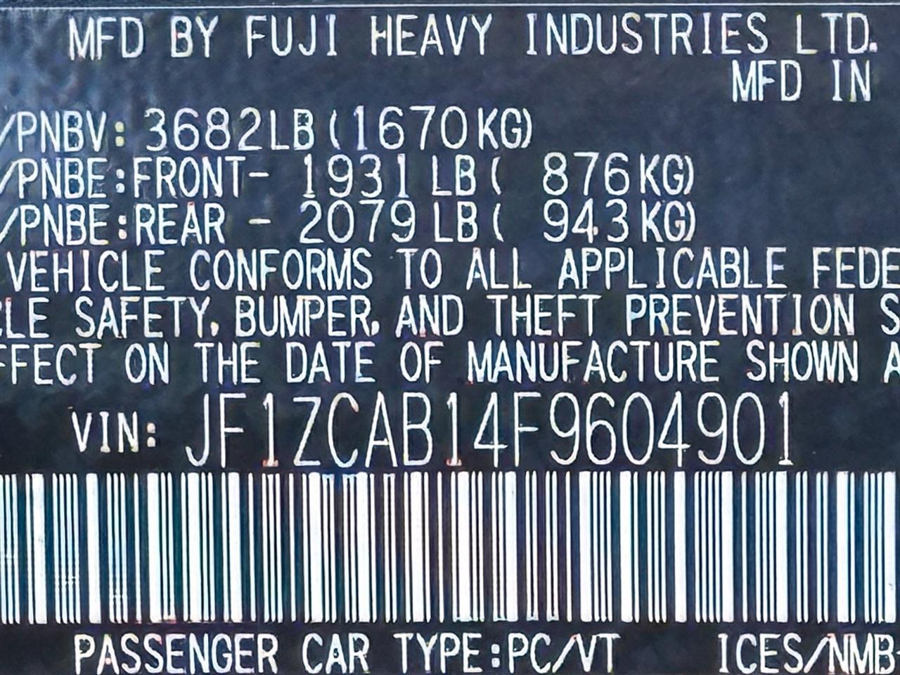 Subaru BRZ  2015