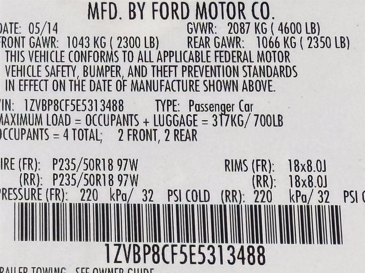 Ford Mustang  2014