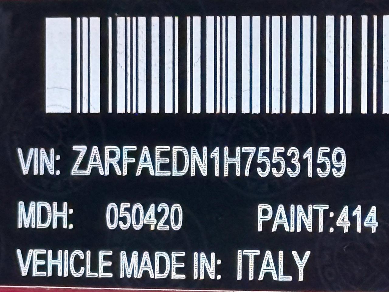 Alfa Romeo Giulia  2017