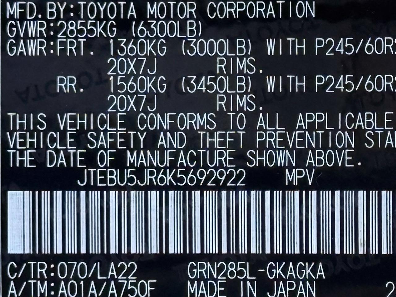 Toyota 4Runner  2019
