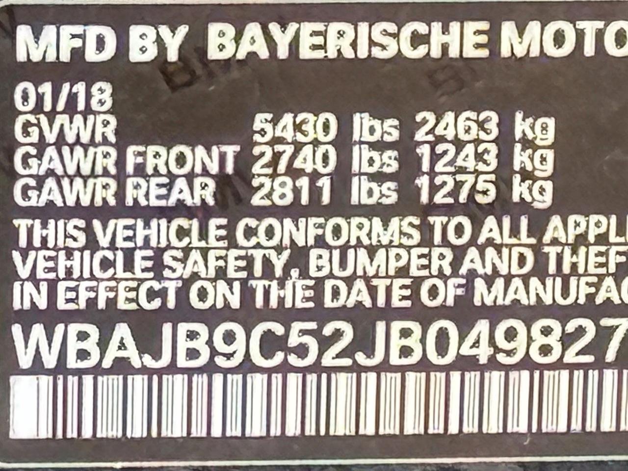 BMW 5 Series  2018