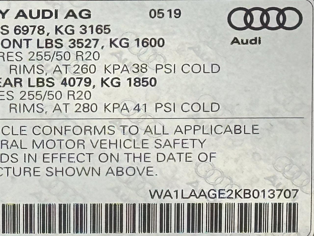 Audi E-Tron  2019