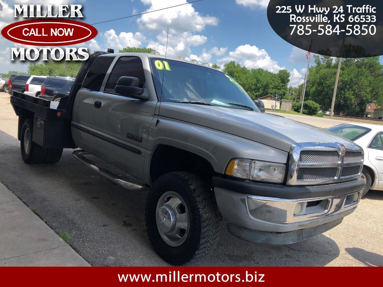 Used 2001 Dodge Ram 3500 Quad Cab Long Bed 4WD for Sale in Rossville KS