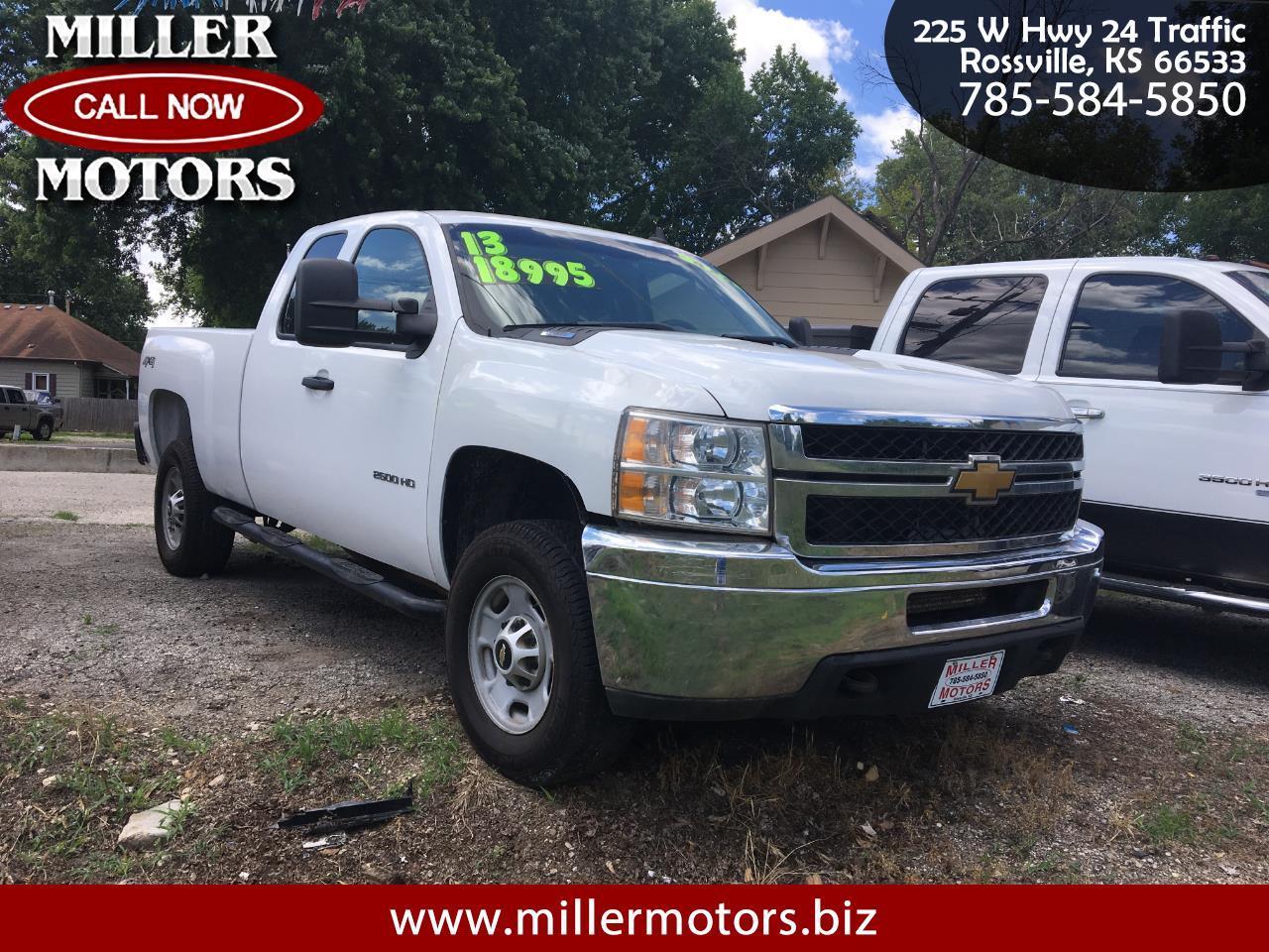 Used 2013 Chevrolet Silverado 2500HD Ext. Cab 4WD for Sale in Rossville
