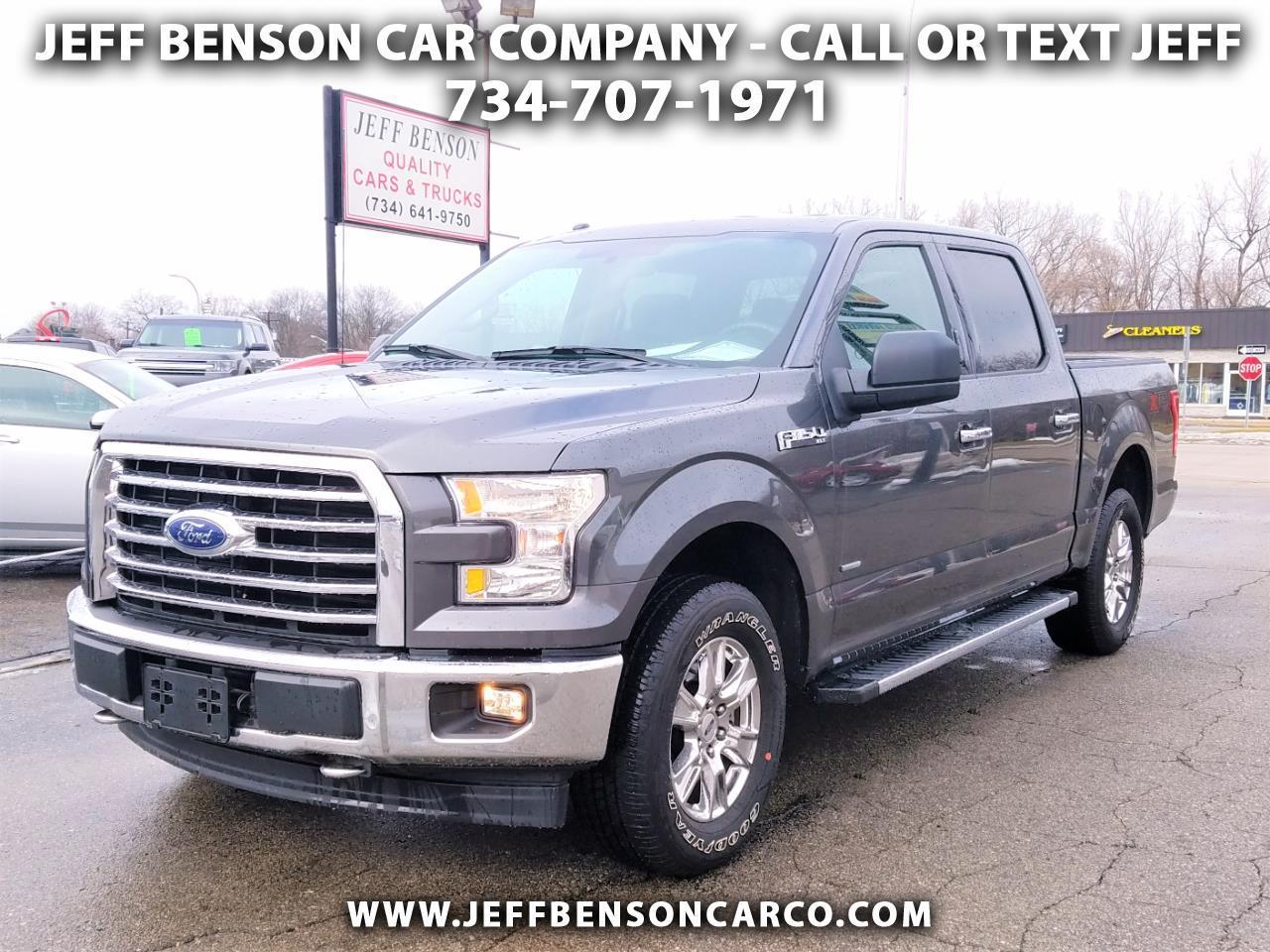 Used 2017 Ford F150 XLT SuperCrew Short Box 4WD for Sale in Livonia MI 48154 Jeff Benson Car