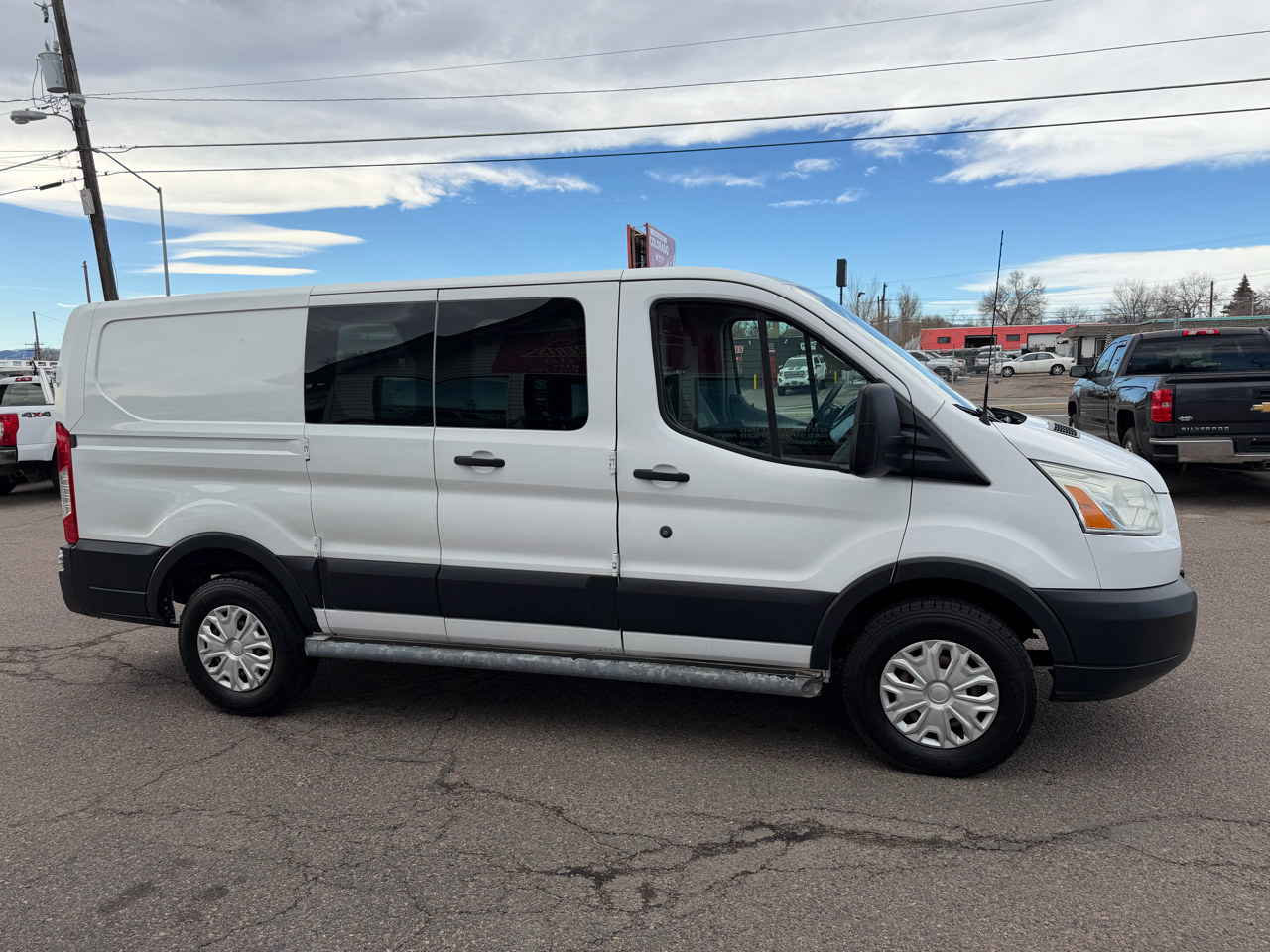 2015 Ford Transit Cargo Van T-250 130" Low Rf 9000 GVWR Swing-Out RH Dr