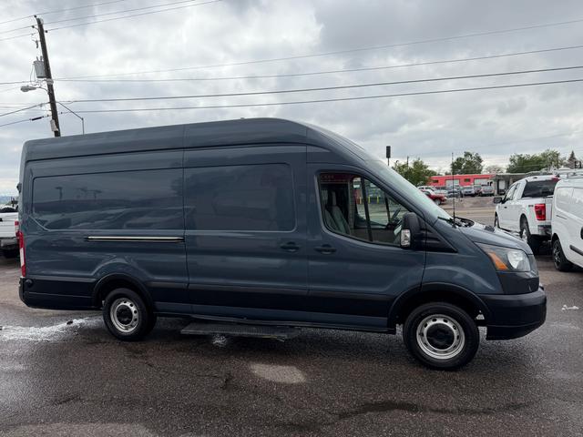 Blue 2019 Ford Transit Cargo 250 Extended High Roof LWB RWD with Sliding Passenger-Side Door Van Rear-Wheel Drive Automatic