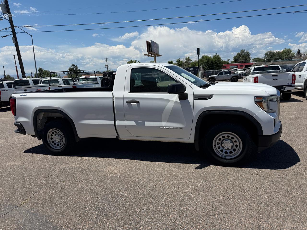 White 2019 GMC Sierra 1500 Pickup Truck Four-Wheel Drive Automatic