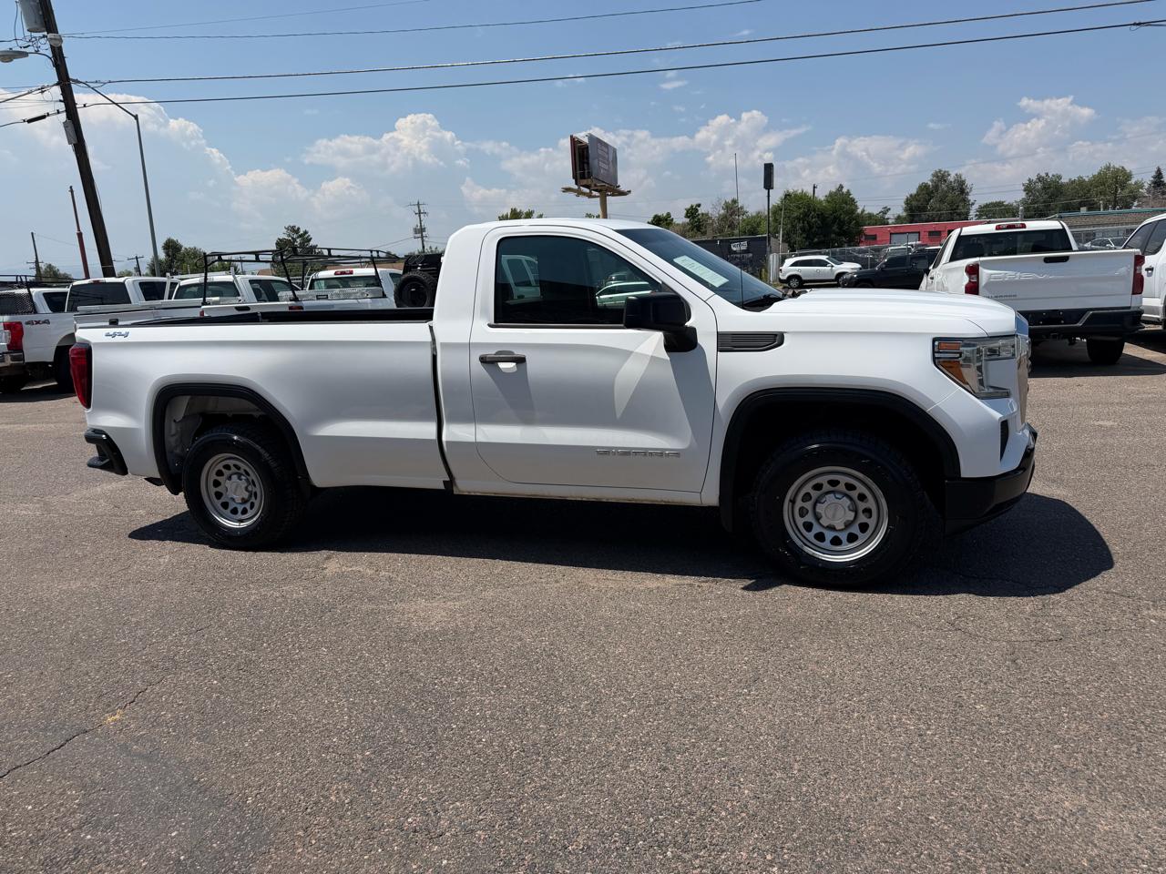 White 2019 GMC Sierra 1500 Pickup Truck Four-Wheel Drive Automatic
