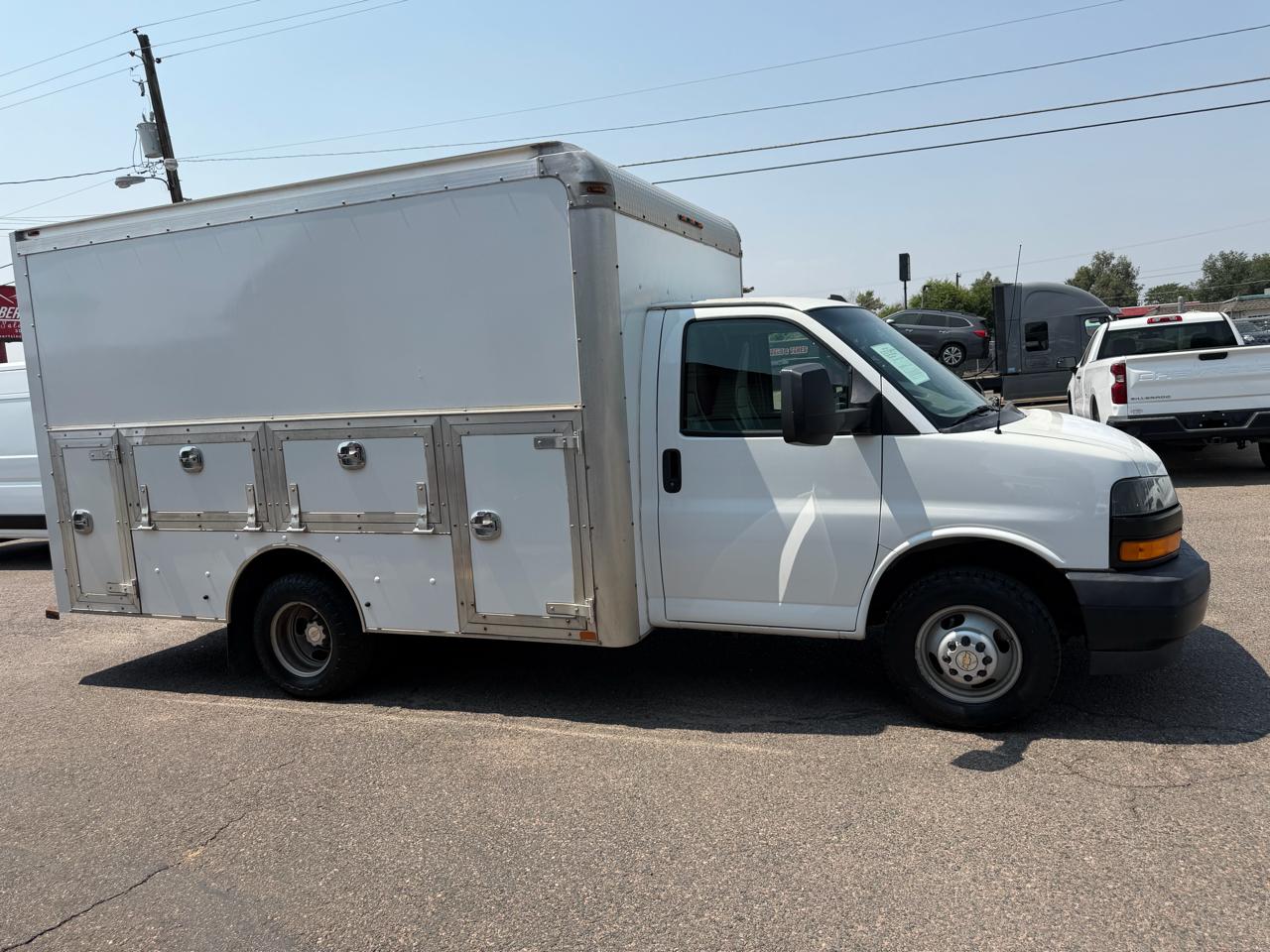 White 2020 Chevrolet Express Chassis Van Rear-Wheel Drive Automatic