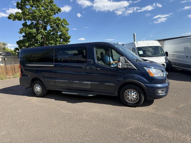 Blue 2021 Ford Transit Passenger Van All-Wheel Drive Automatic