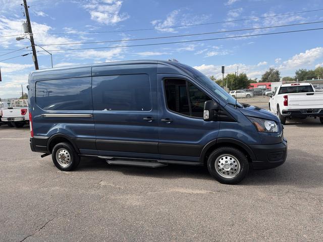 Blue 2023 Ford Transit Cargo Van All-Wheel Drive Automatic