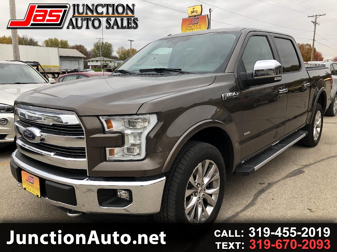 Used 2015 Ford F 150 Lariat Supercrew 5 5 Ft Bed 4wd For