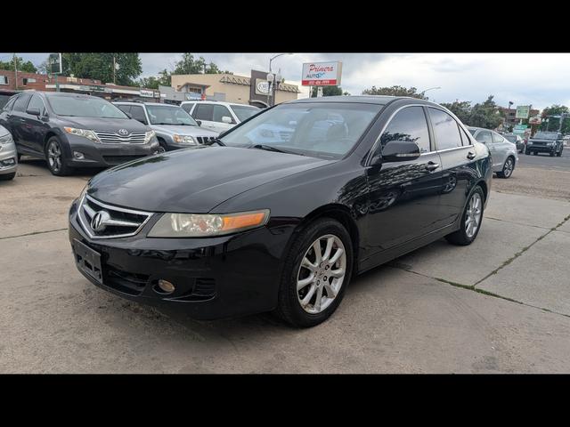 Black 2008 Acura TSX Sedan FWD Sedan Front-Wheel Drive Automatic