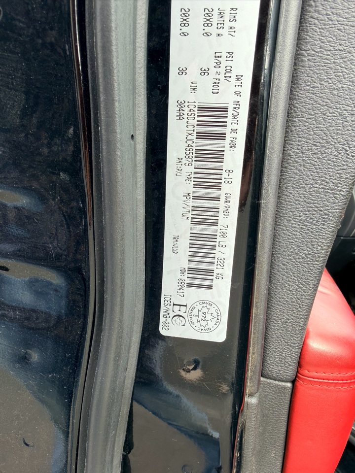 Dodge Durango R/T AWD 2018 Dodge Durango R/T AWD 2018