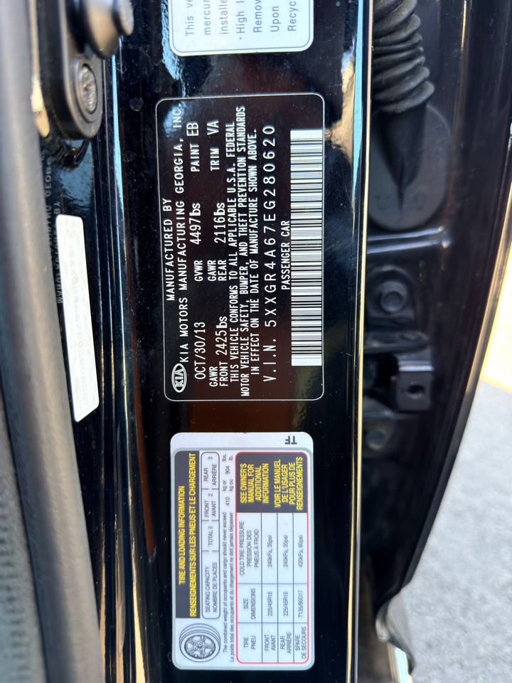 Kia Optima 4dr Sdn SXL Turbo 2014