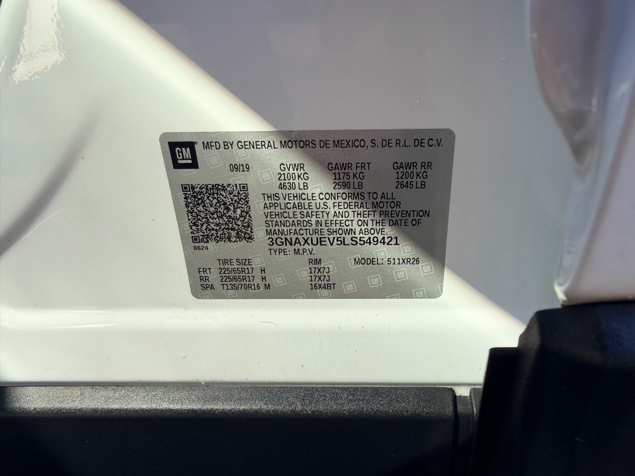 Chevrolet Equinox AWD 4dr LT w/1LT 2020