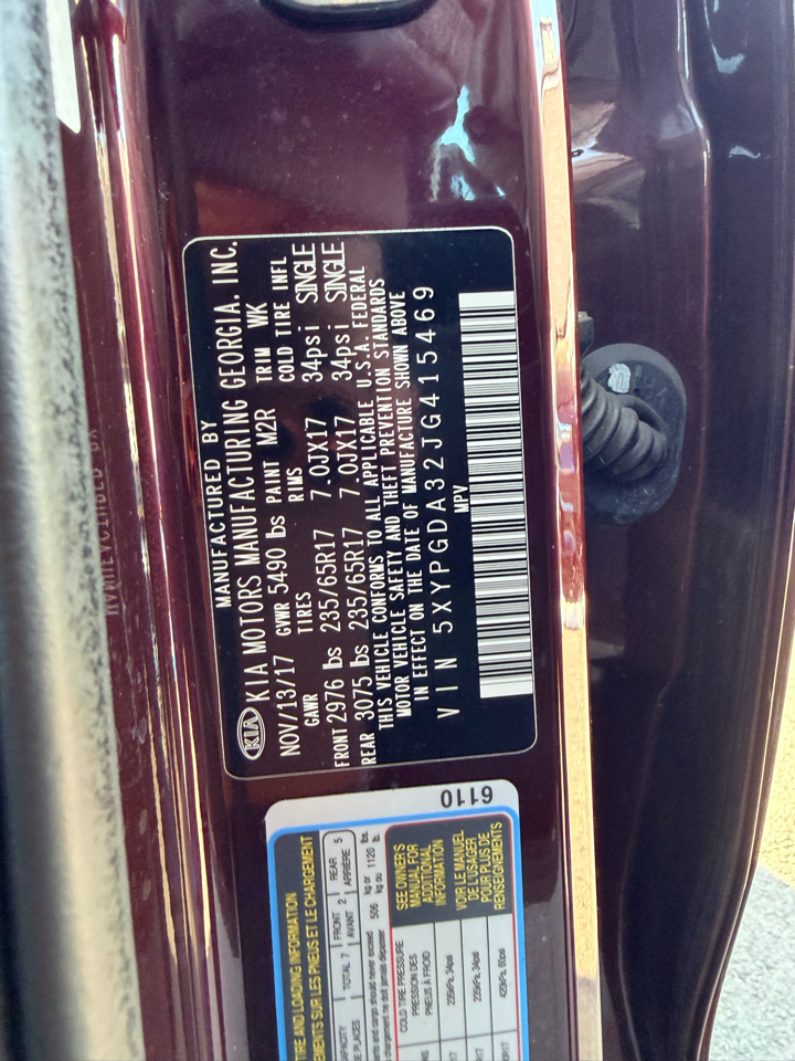 Kia Sorento LX AWD 2018