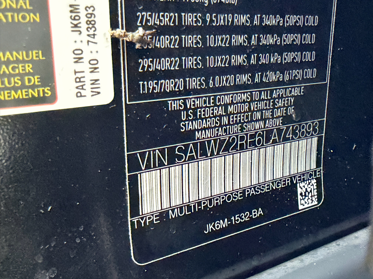 Land Rover Range Rover Sport V8 Supercharged SVR 2020