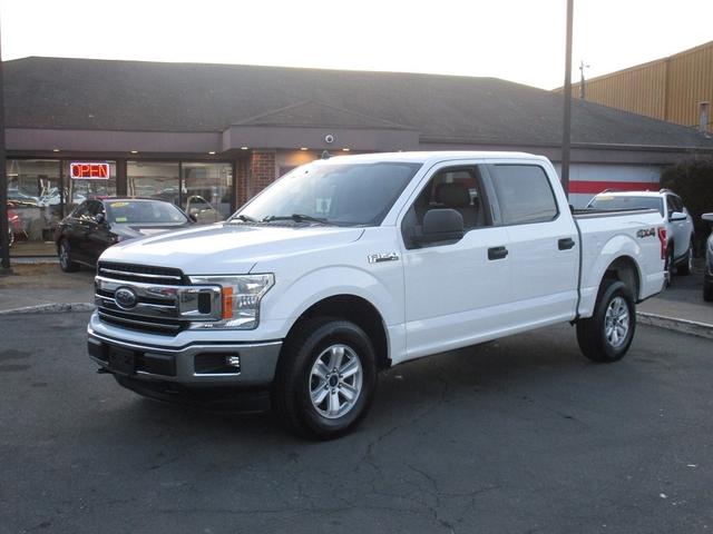 White 2019 Ford F-150 XL SuperCrew 4WD Pickup Truck Four-Wheel Drive Automatic