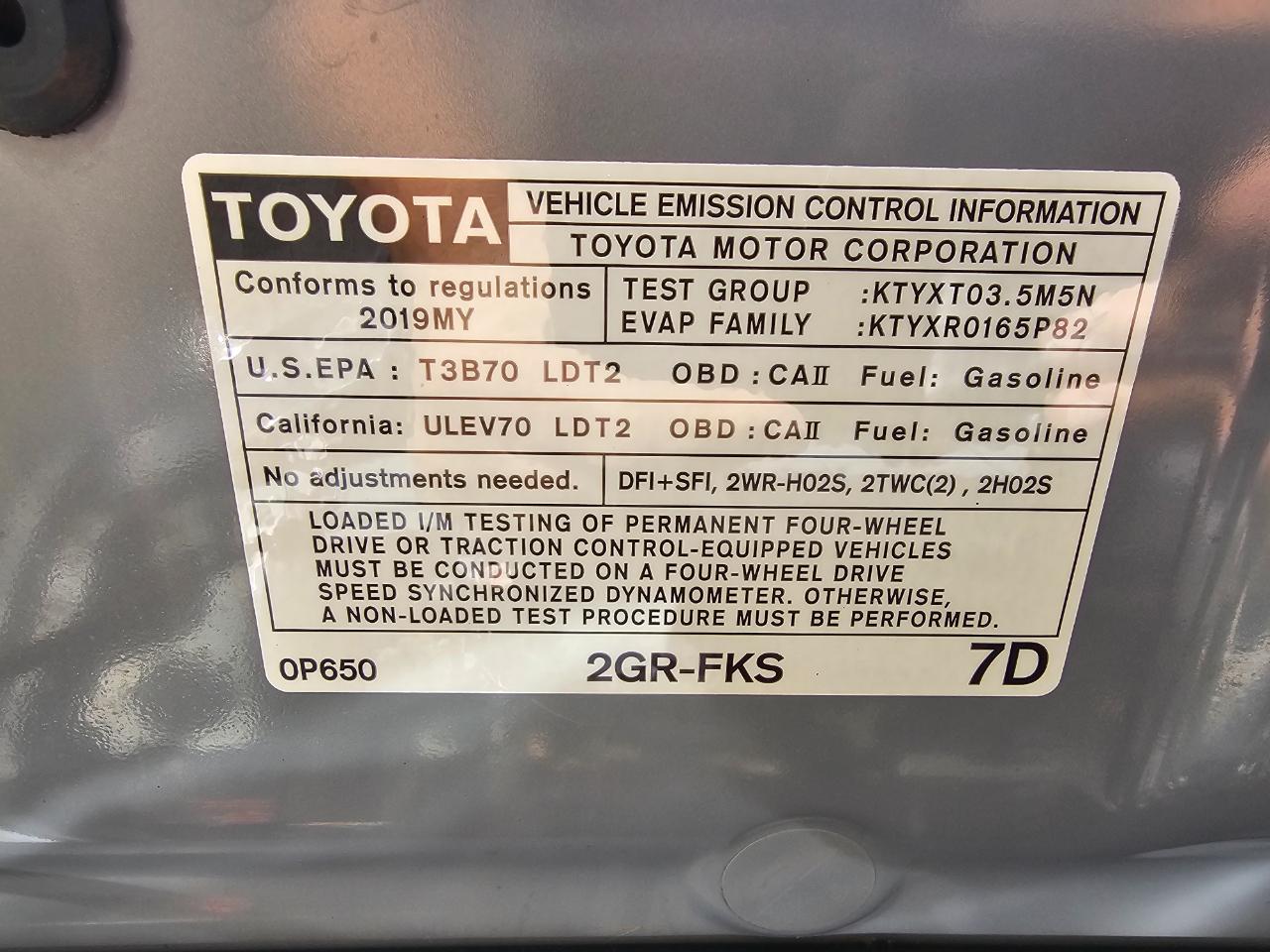 Toyota Tacoma 4WD TRD Off Road Double Cab 5' Bed V6 MT (Natl) 2019