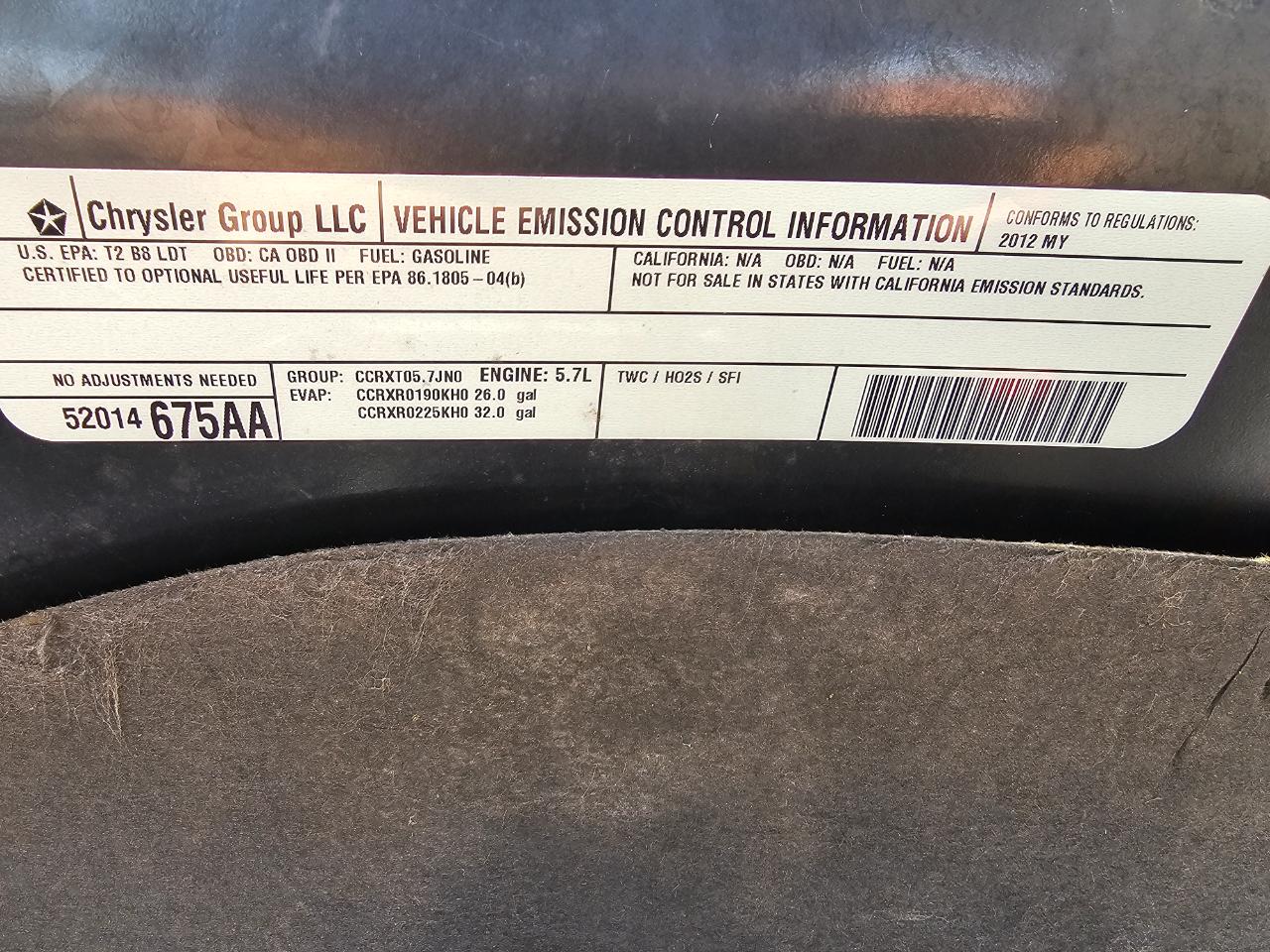 RAM 1500 4WD Quad Cab 140.5" Big Horn 2012