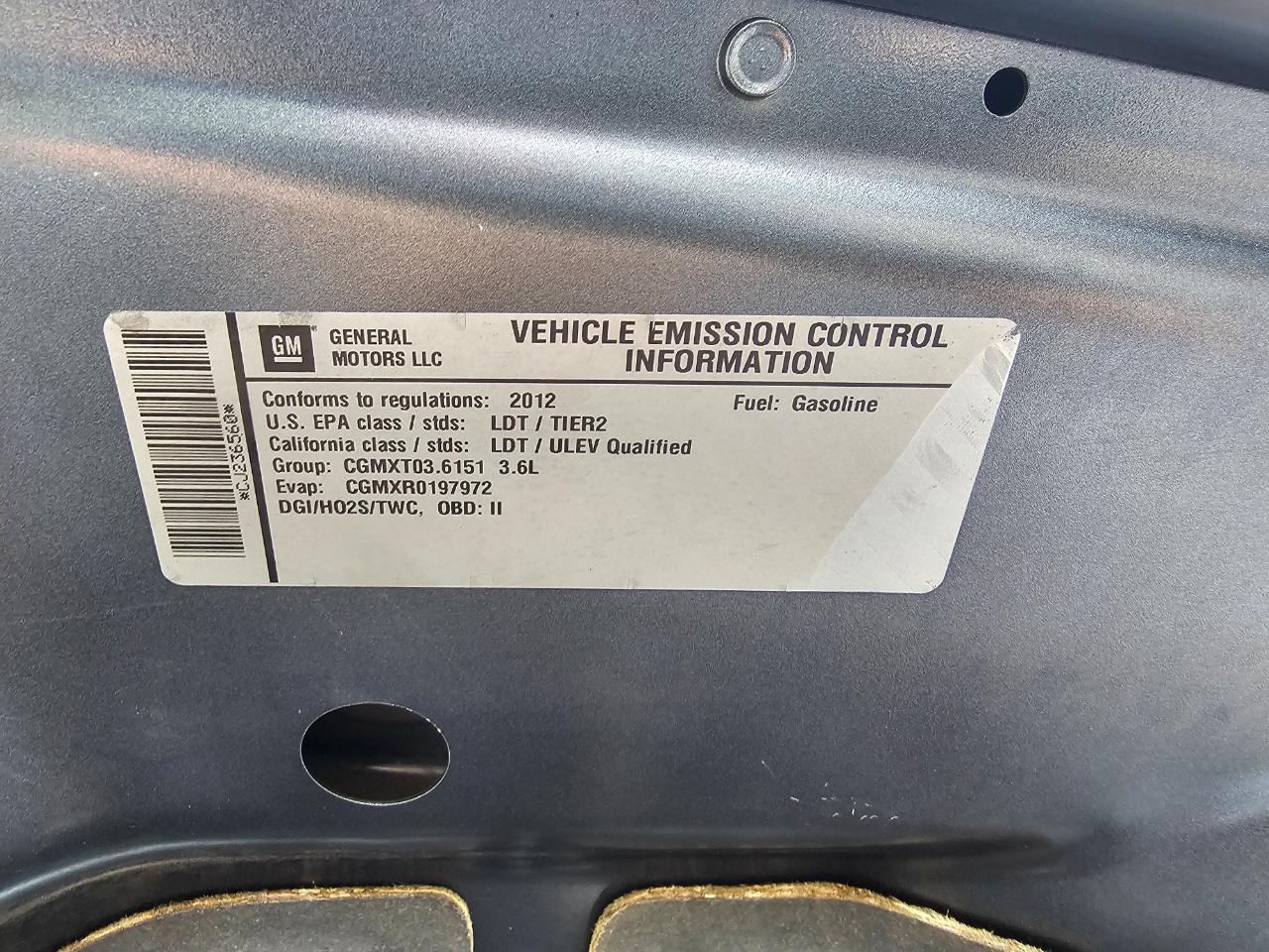 GMC Acadia AWD 4dr SLT1 2012