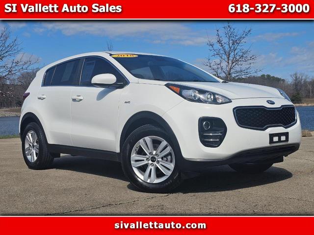 Clear White 2018 Kia Sportage LX AWD SUV / Crossover All-Wheel Drive Automatic