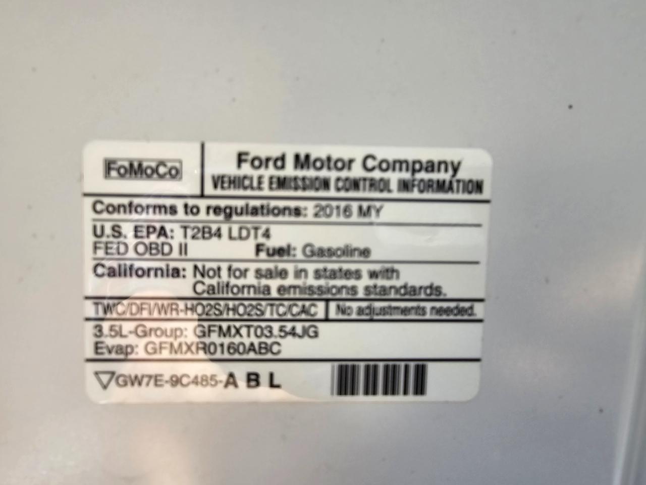 Ford F-150 4WD SuperCrew 145" XLT 2016