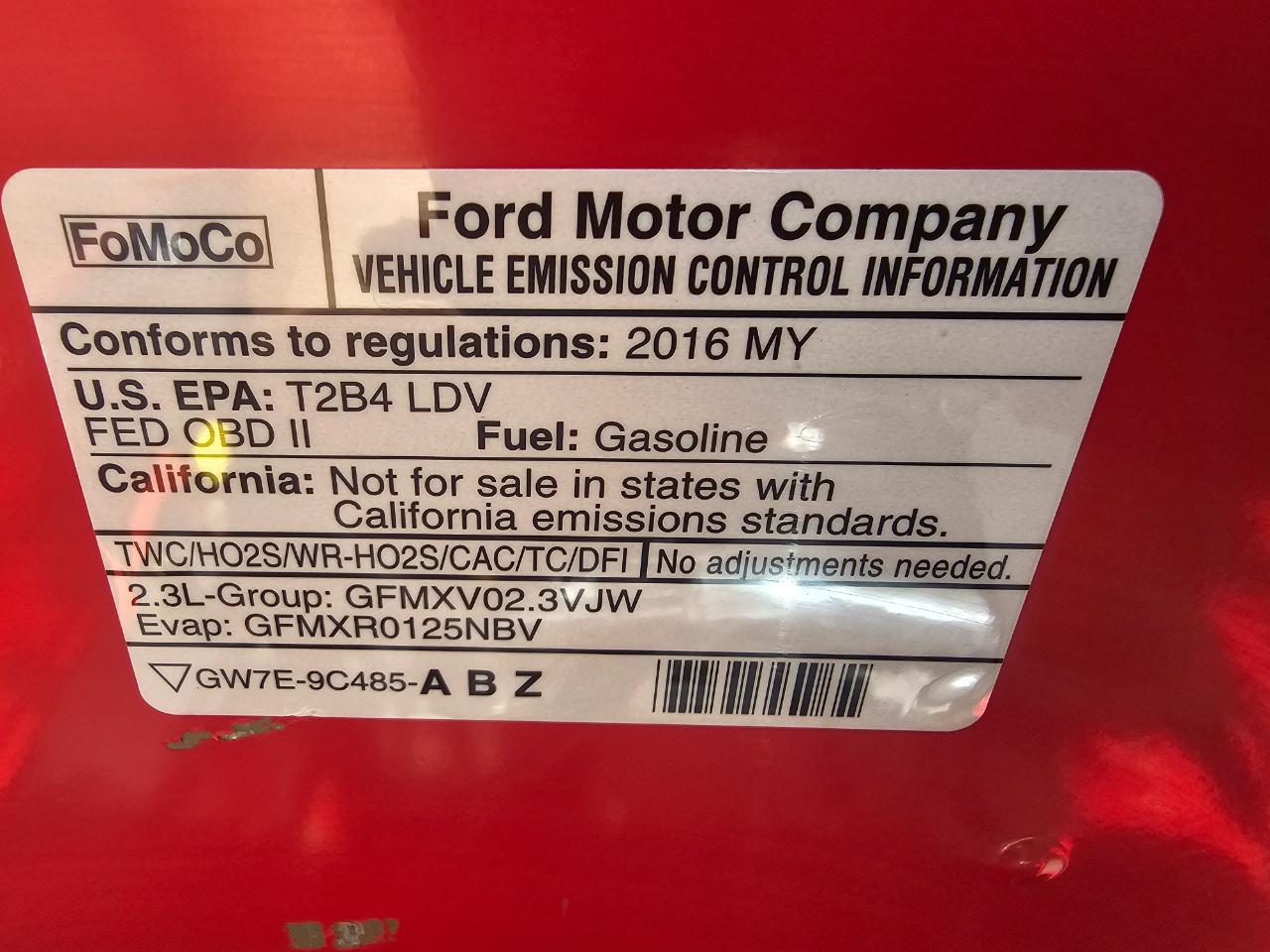 Ford Mustang 2dr Conv EcoBoost Premium 2016